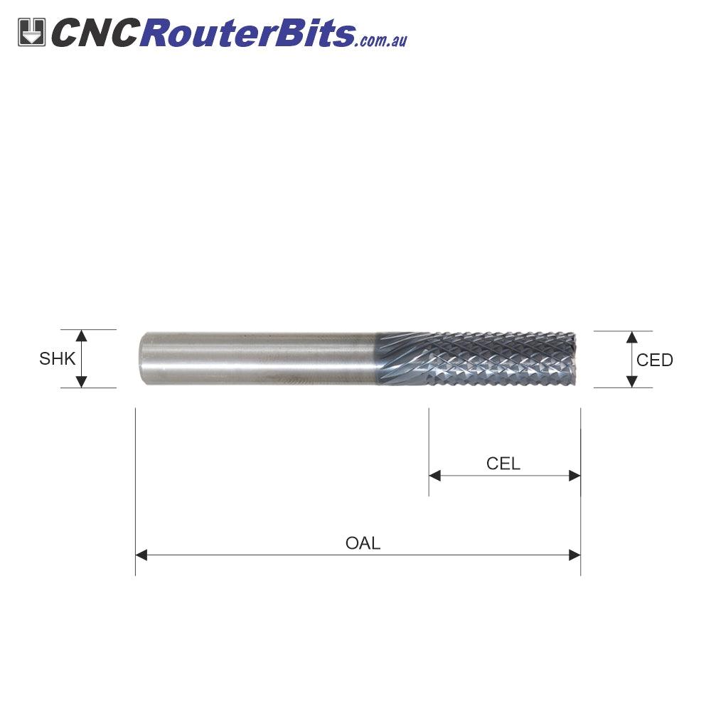 High Performance Burr Style Routers with End Mill - CNC Router Bits