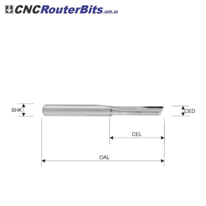 Single O Flute Straight Edge Cutters