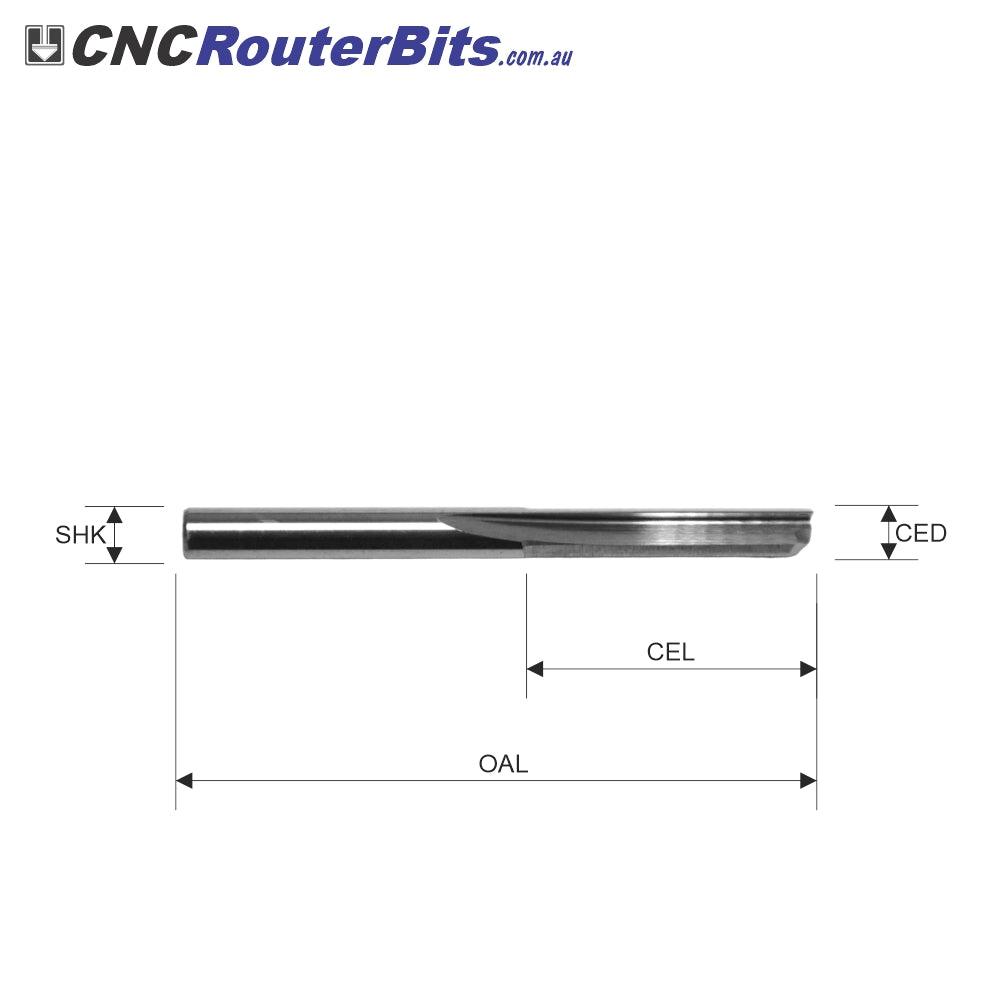 Single Flute Straight Edge Cutters