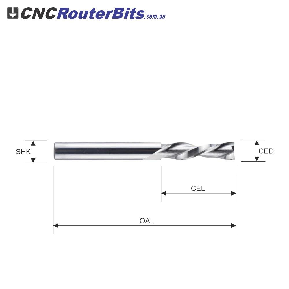 2 Flute Downcut Spiral Cutters