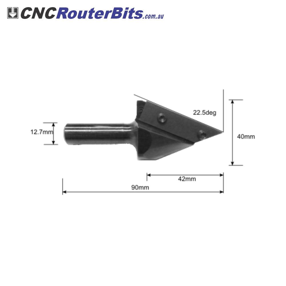 Vee Groove Cutters - Replaceable Insert Type