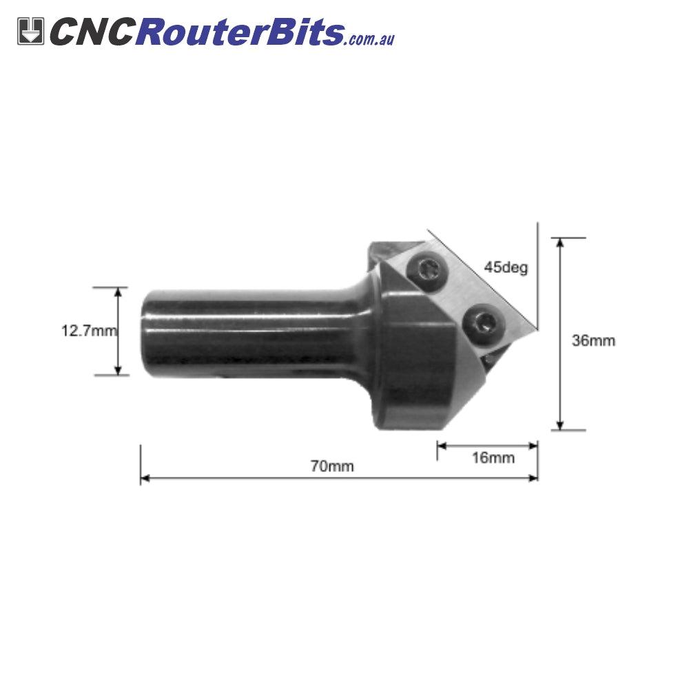 Vee Groove Cutters - Replaceable Insert Type