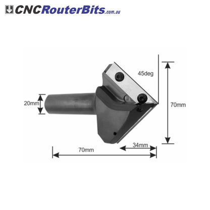 Vee Groove Cutters - Replaceable Insert Type