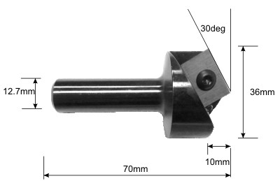 120 degree Replaceable Insert Vee cutter specifications