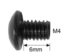 Replacement torx screw set of 3 for DPP5512 replaceable insert cutter M4 x 6mm