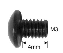 Replacement torx screw set for DV4540 replaceable insert cutter